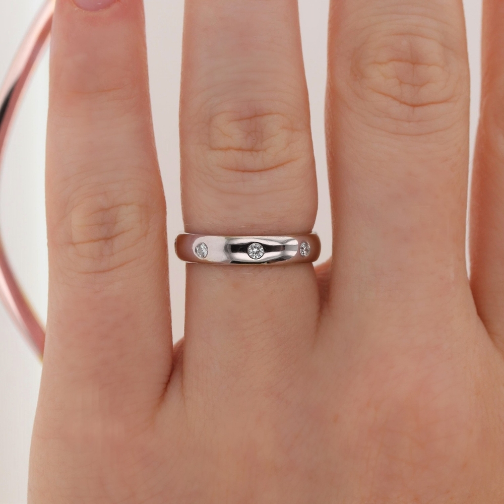 14k Solid Gold Diamond Set Band 0.25ctw